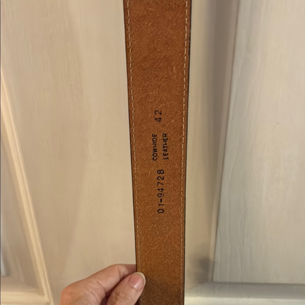 Vintage Crescent Bay Brown Leather Belt - Picture 5 of 6